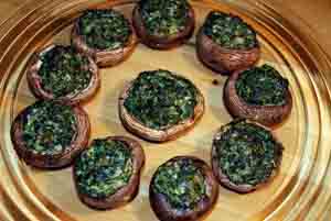 Gefüllte Champignons