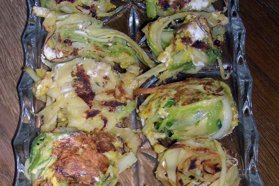 Lauch-Pastinaken-Nester