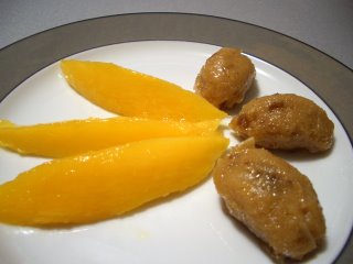 Glasierte Kichererbsen-Ingwer-Pfeffermüschelchen