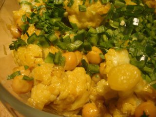 Blumenkohl mit Kichererbsen