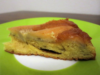 Gestürzter Bananen-Vanille-Kuchen