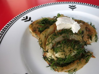 Karamellisierter Fenchel mit Ziegenquark