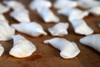 Crevetten-Schweinefleisch-Ravioli roh